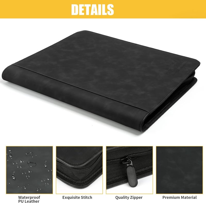 CARDBINDER Toploader Binder,Toploader Hard Cases, 9-Pocket Pages Sleeves Hold up 288 Cards.Toploader Card Binder with Sleeves for “3×4” Rigid，Card Holder(Black) - Image 3